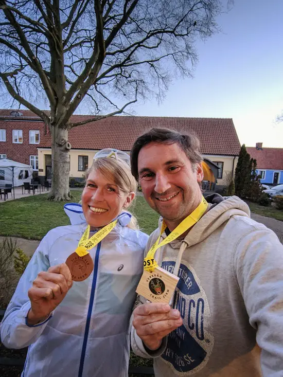 ÖSTERLEN SPRING TRAIL - TRAIL-LAUFEN IN SCHWEDEN 45 Österlen Spring Trail - happy finisher